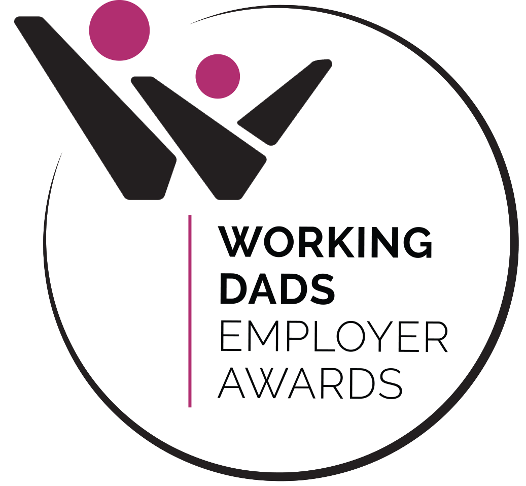 Working dads logo in a circular size
