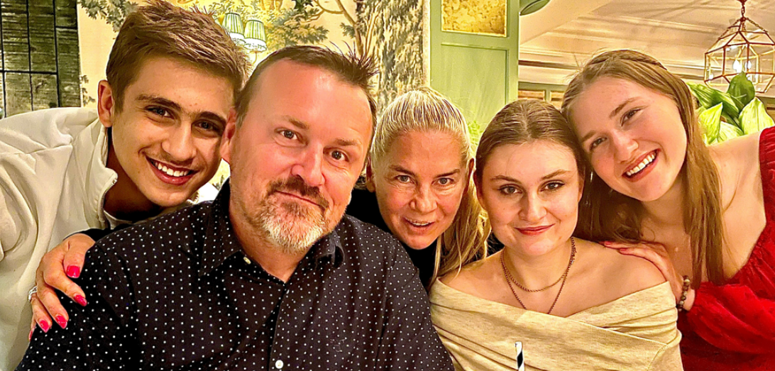Vuk with his family
