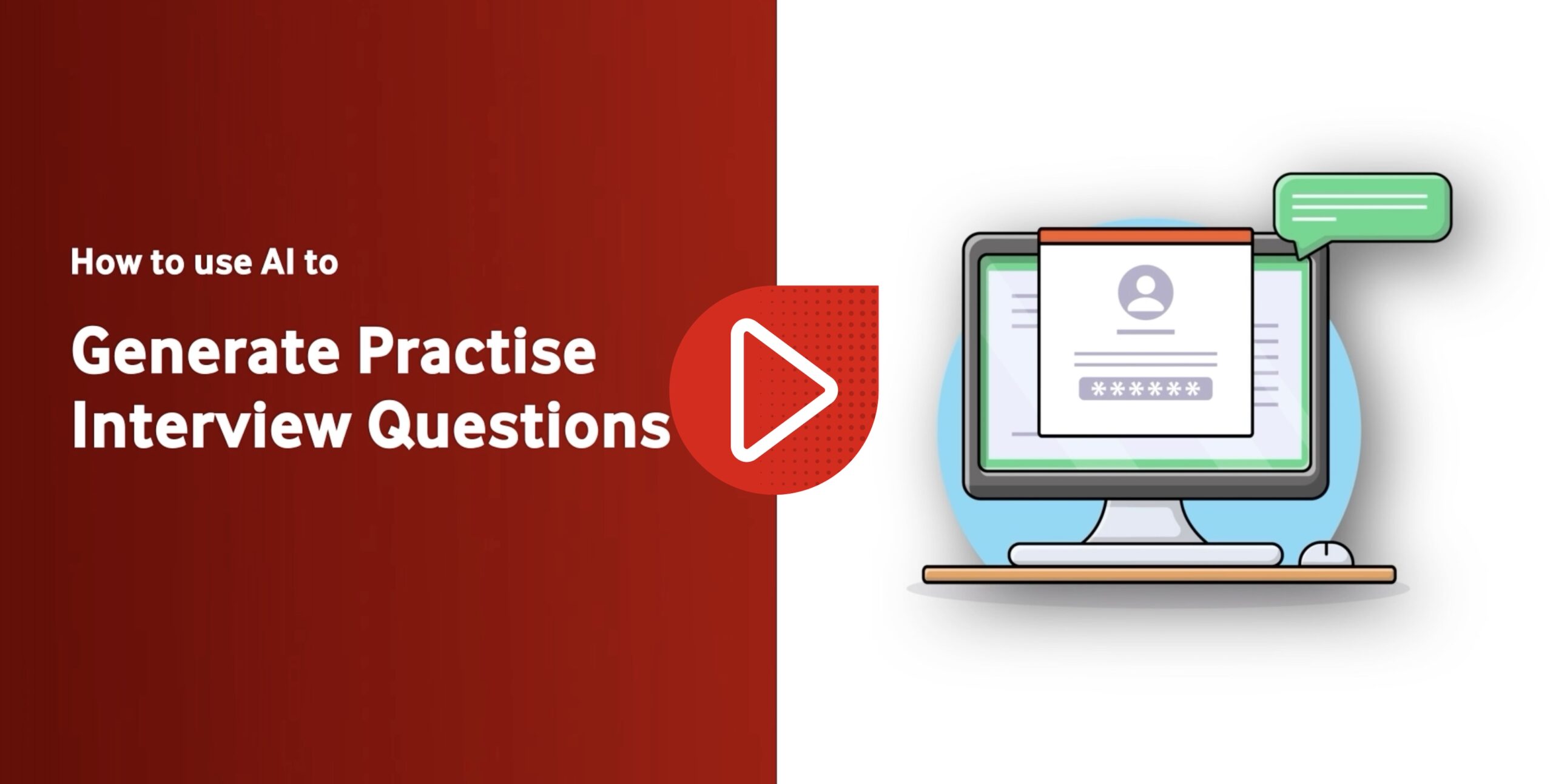 Video Thumbnail: How to use AI to generate practise interview questions